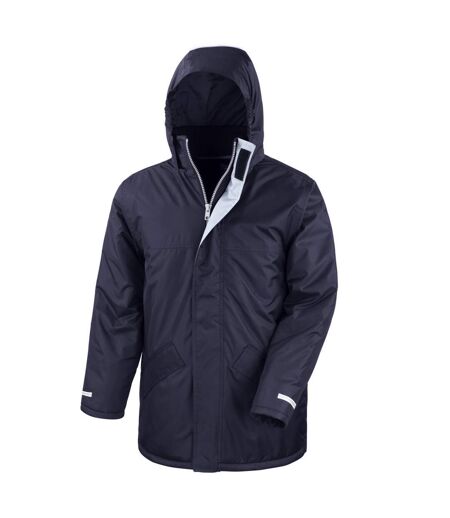 Core Veste Parka Imperméable Coupe-vent Homme Bleu Marine Result