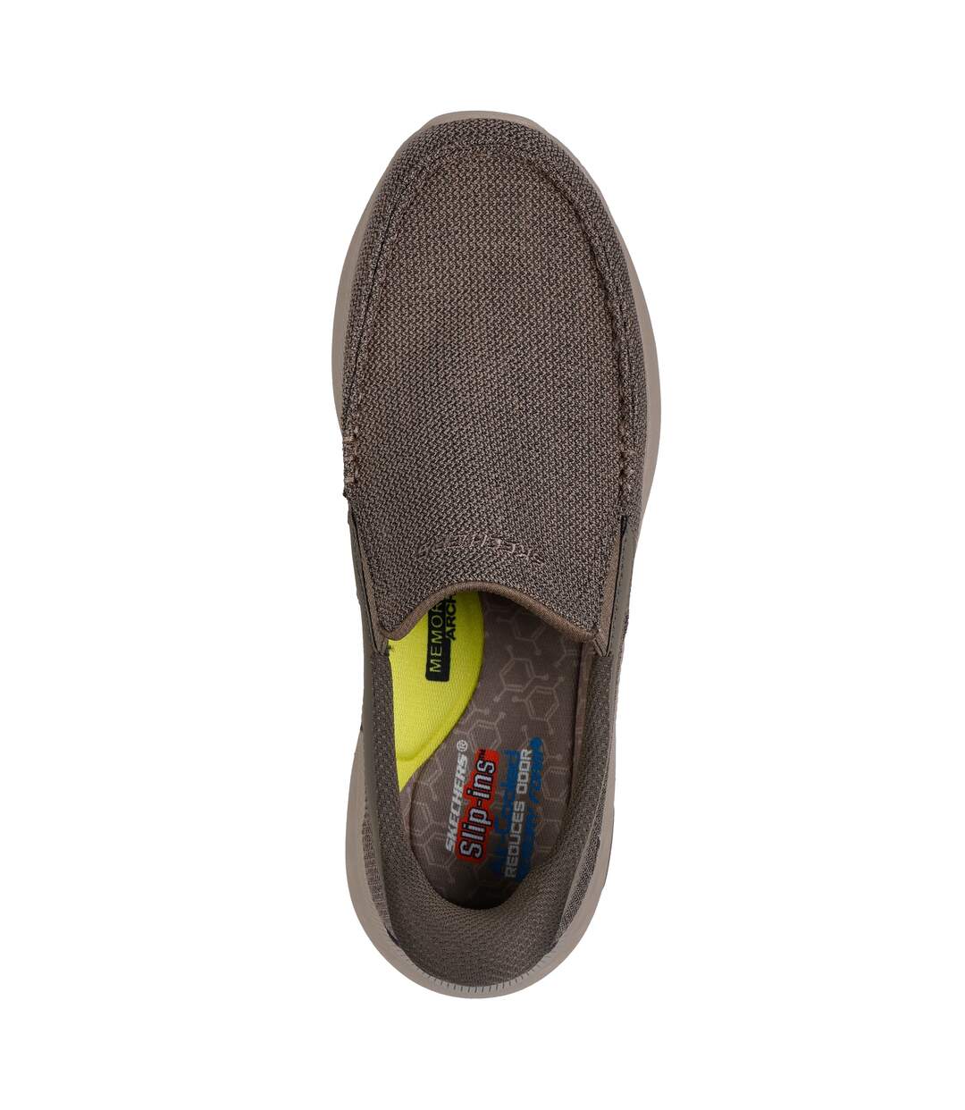Mens Pollard Wilfred Slip-in Trainers Taupe Skechers-4
