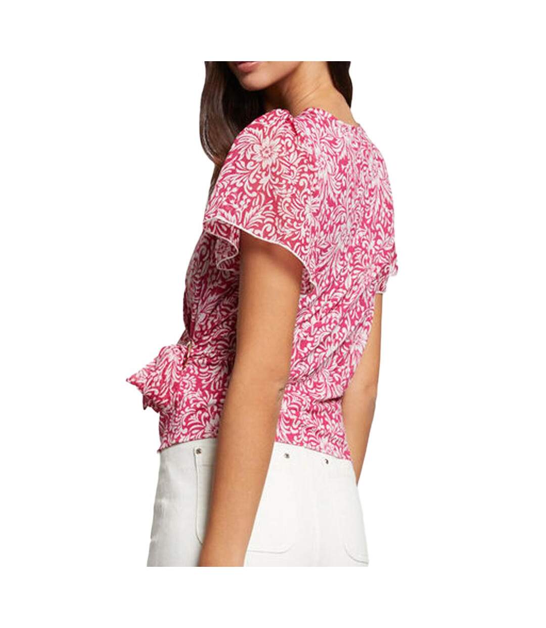 Blouse Rose/Blanche Femme Morgan DRICHIE - L-2