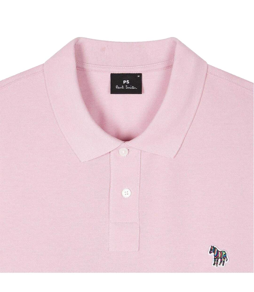 Mens Zebra Regular Polo Shirt Pink Paul Smith-3