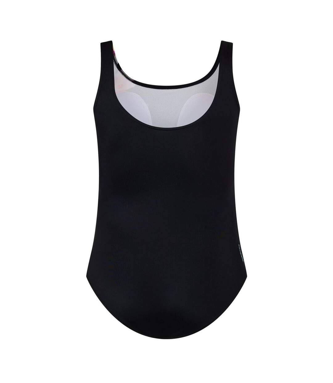 Womens/ladies Floral Scoopback One Piece Swimsuit Black Zoggs-2