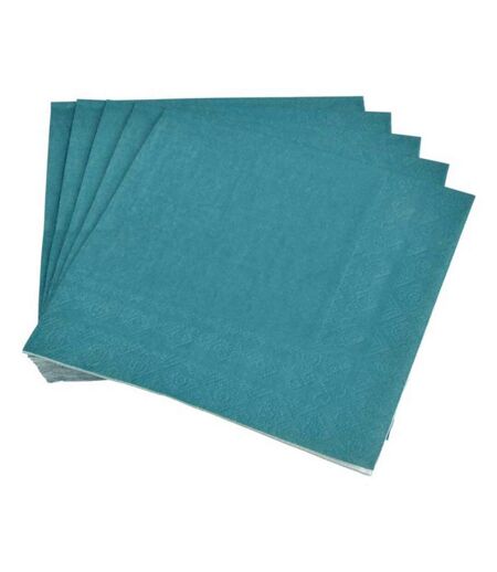 Lot de 20 Serviettes en Papier Vitamine 33x33cm Émeraude