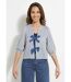 Blouse manches 3/4 avec noeuds fantaisie-1