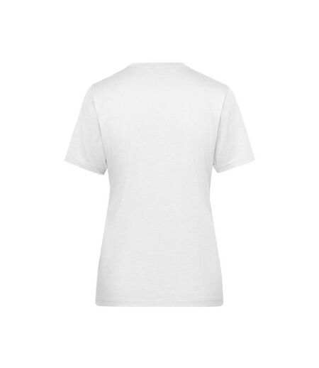 T-shirt Bio Workwear Femme Blanc James And Nicholson