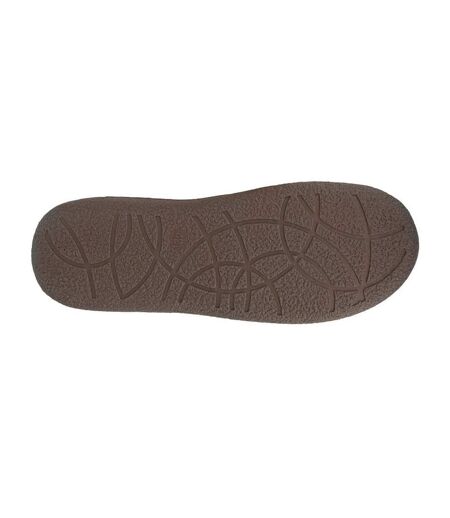 Mens neville slippers brown Zedzzz