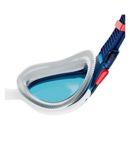 Mens Biofuse Swimming Goggles Blue White Red Speedo