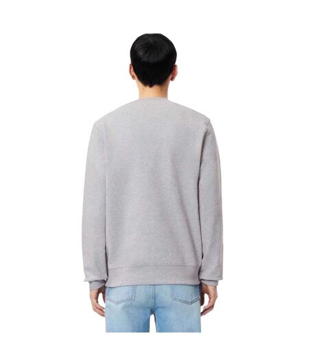 Sweat Motif/style Lettrage Adulte Gris Pâle Lacoste