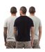 T-shirts Laven Homme Gris Gris Clair Noir Farah-2