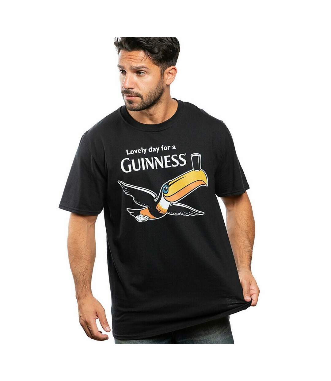 Guinness T-Shirt Mens Lovely Day (Noir) - UTTV1271