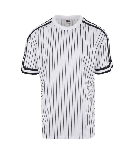 T-shirt Motif/style Rayé Homme Blanc Noir Urban Classics