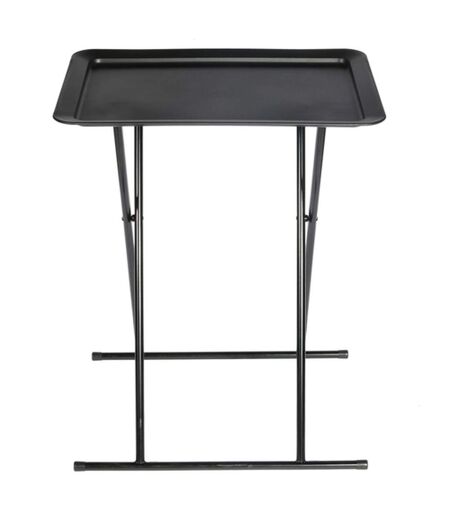 Table d'appoint pliable design Zoé - L. 53 x H. 66 cm - Noir
