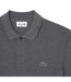 Mens Pique Slim Polo Shirt Grey Lacoste-2