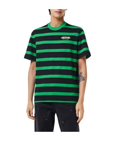 T-shirt Homme Vert Noir Lacoste