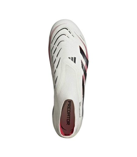 Mens Predator Elite 3 Stripes Soft Ground Football Boots Off White Black Adidas
