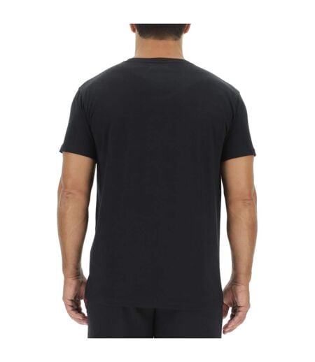 Lot de 3 T-shirts homme en coton uni col rond imprimé poitrine Pierre Cardin
