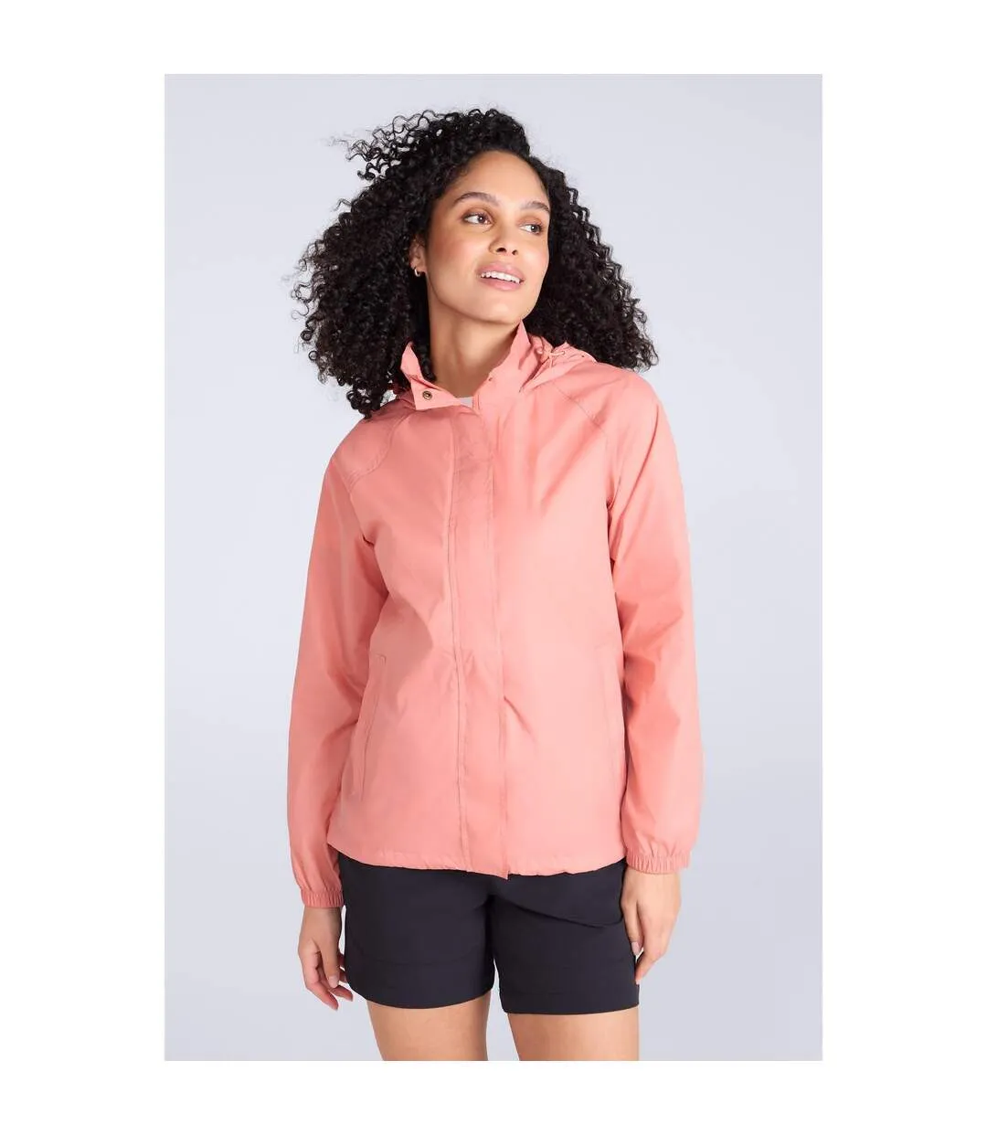 Womens/ladies Pakka Ii Waterproof Jacket Coral Mountain Warehouse-1