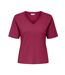 T-shirt rose fushia femme jdy rex 15352294 - l-1