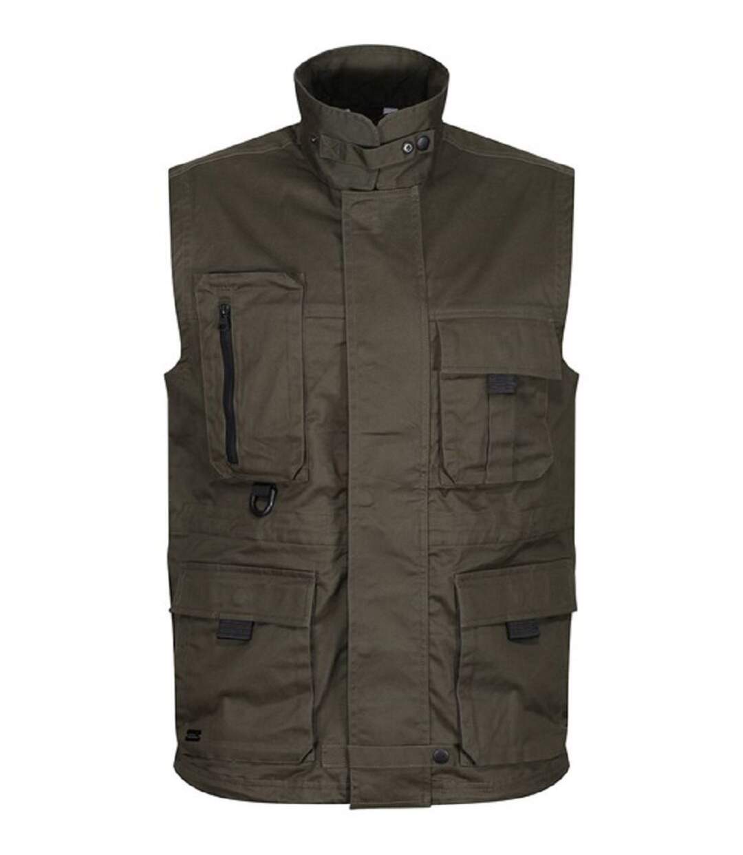 Gilet utilitaire pro - Homme - TRA865 - vert kaki-1