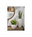Vase Déco en Résine Stiky 44cm Or & Blanc-5