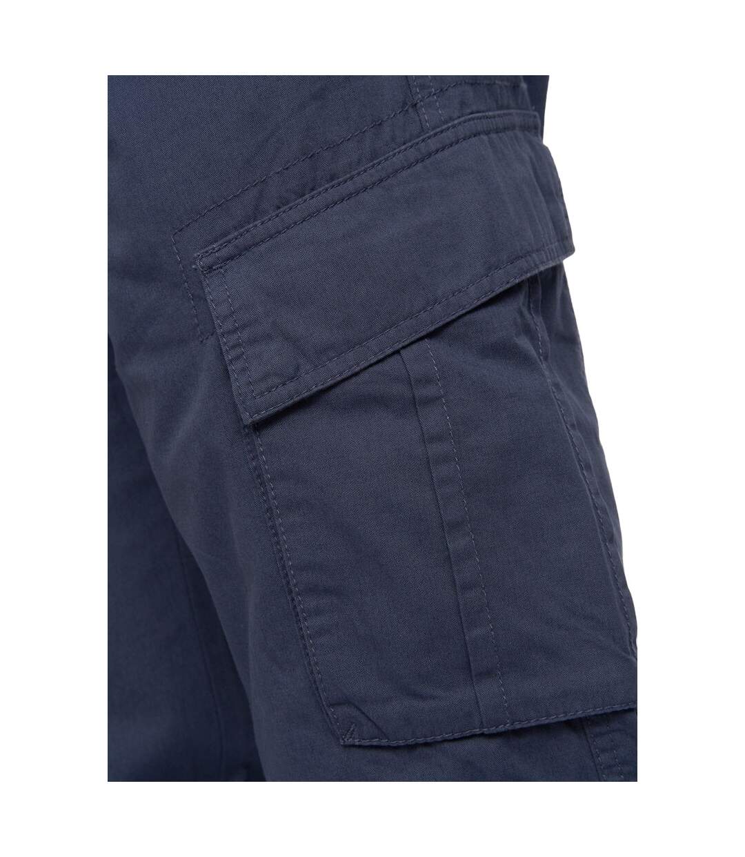 Pantalon Cargo Sidemoore Homme Bleu Marine Crosshatch-3