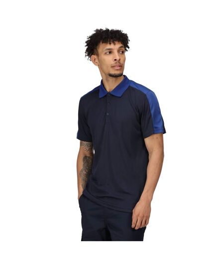 Polo de sport contrast homme bleu clair / bleu marine Regatta