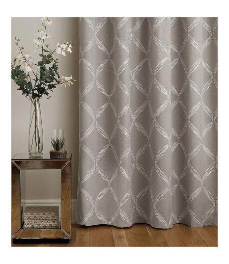 Rideaux à plis plats olivia 228,6 cm x largeur du rideau: 137,16 cm gris Paoletti Paoletti