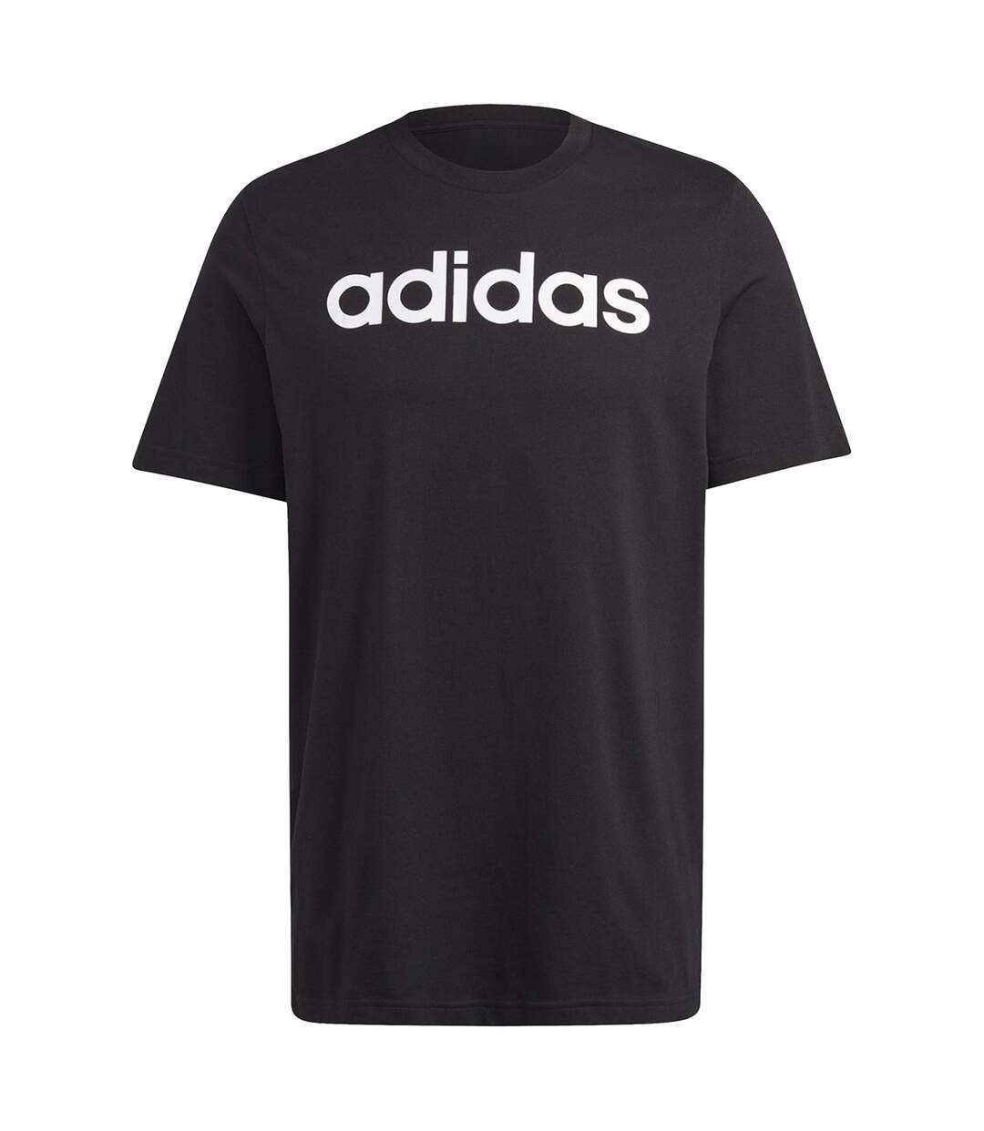 T-shirt Style Logo Brodé Essentials Linear Homme Noir Adidas-2