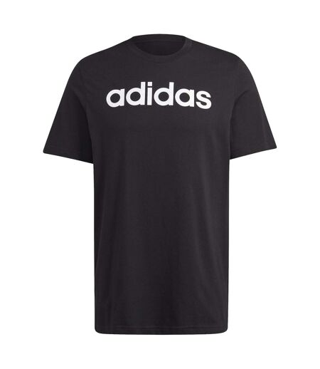 T-shirt Style Logo Brodé Essentials Linear Homme Noir Adidas