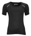 t-shirt running manches courtes - Femme - 01415 - noir-1