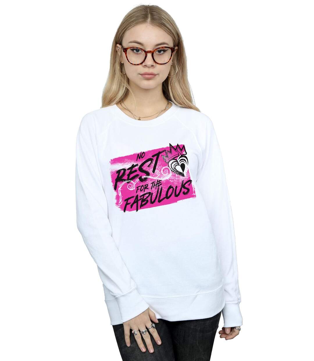 Disney Sweat Womens/Ladies The Descendants No Rest (Blanc) - UTBI15530-2