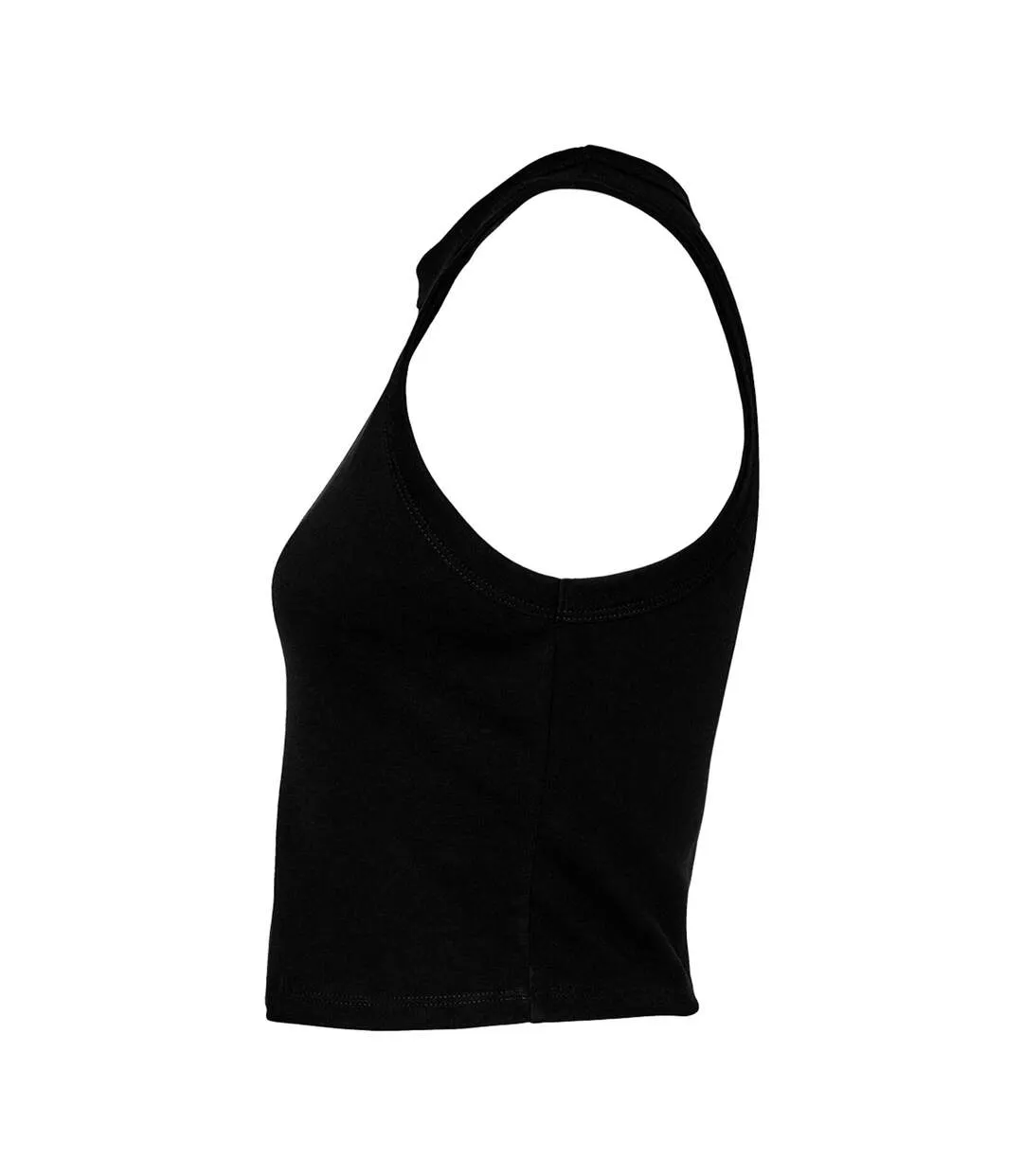 Womens/ladies Tank Top Solid Black Blend Bella + Canvas-3