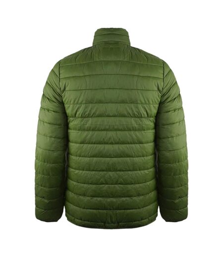 Doudoune Matelassée Motif/style Logo Homme Vert Militaire Aquascutum