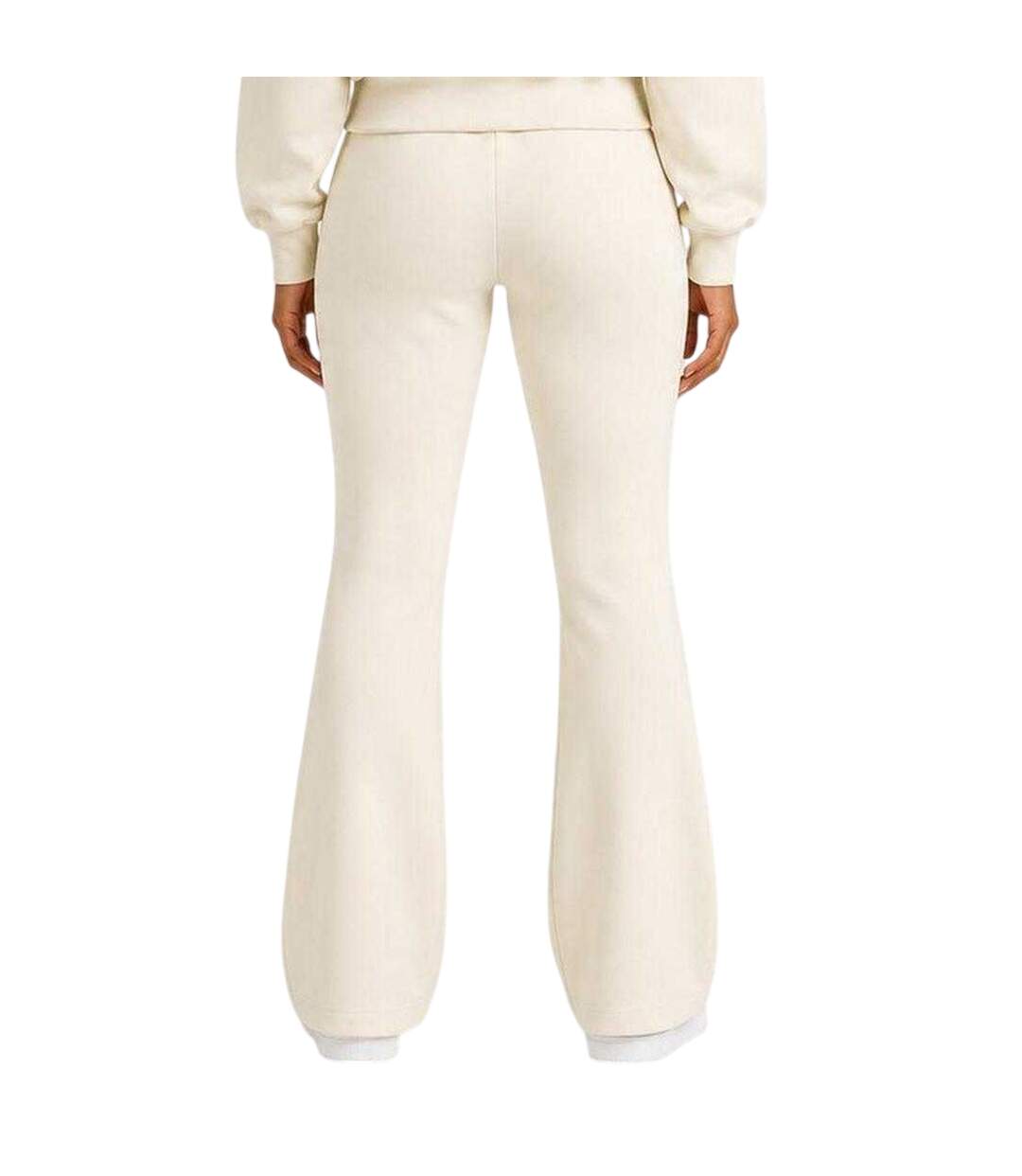 Womens/ladies Flared Open Hem Relaxed Fit Joggers Cream I Saw It First-3