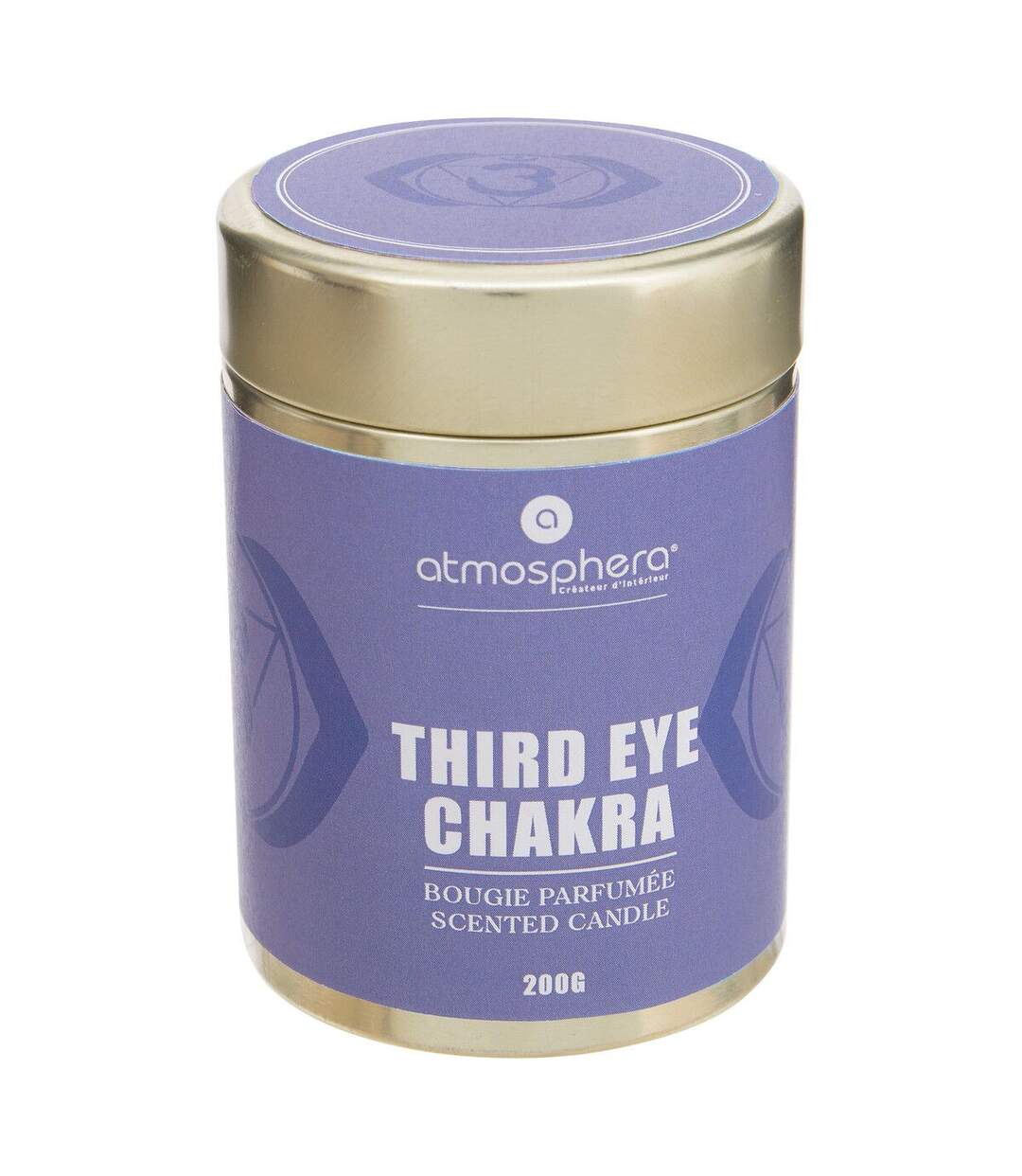 Bougie Parfumée Chakra 200g Mauve Couronne-1