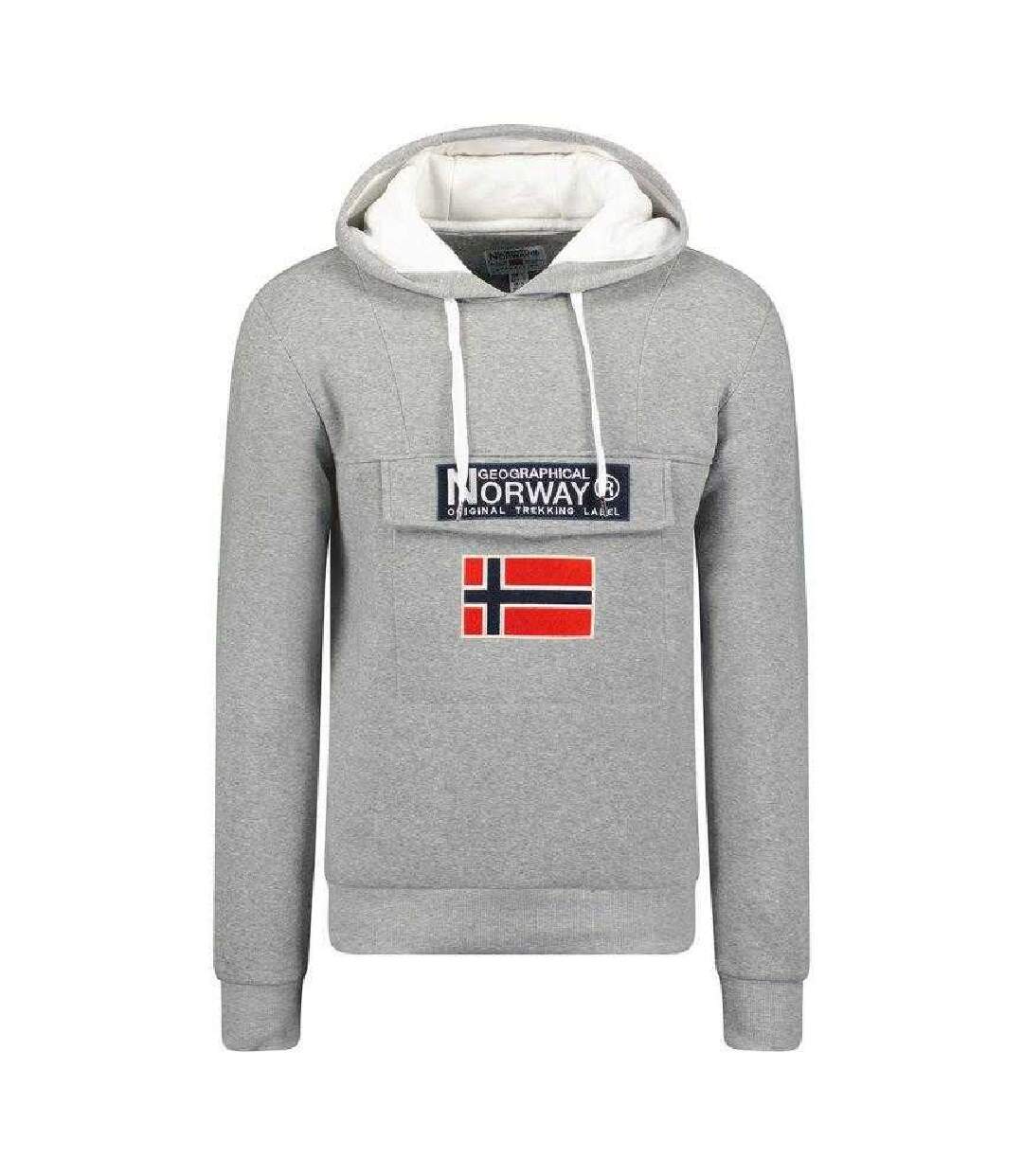 Sweat À Capuche Gadrien Db Homme Gris Geographical Norway-2