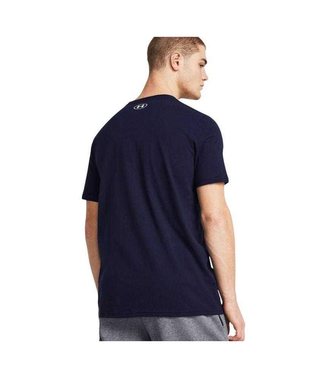 T-shirt Style Camouflage Et Rayure Homme Bleu Marine Under Armour-4