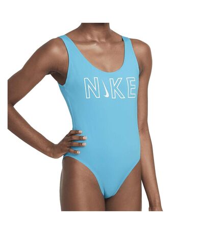 Maillot de bain bleu femme nike back - l