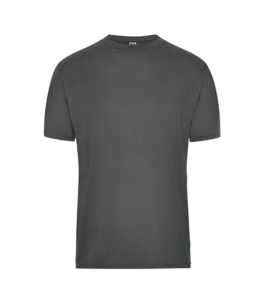 T-shirt Bio Workwear Homme Gris Foncé Uni James And Nicholson-1