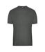 T-shirt Bio Workwear Homme Gris Foncé Uni James And Nicholson-1