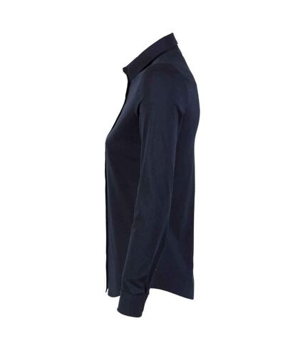 NEOBLU Womens/Ladies Balthazar Jersey Long-Sleeved Shirt (Night Blue) - UTPC4870