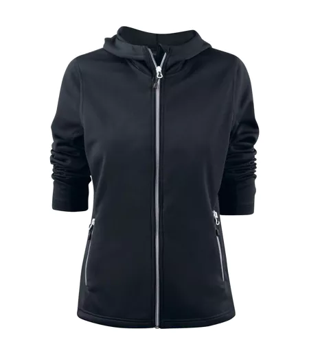 Veste À Capuche Layback Femme Noir Printer RED