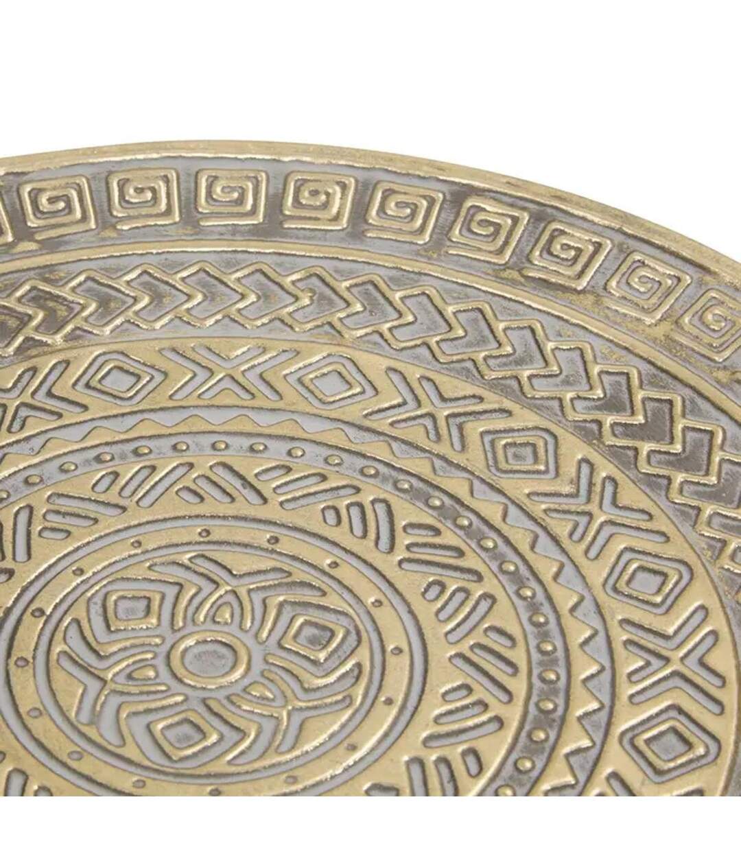 Lot de 3 Plateaux Déco en Métal Samir 57cm Doré-2