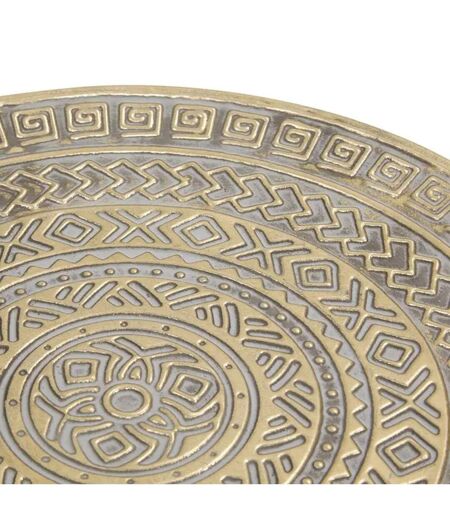 Lot de 3 Plateaux Déco en Métal Samir 57cm Doré