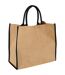 Bullet - Sac en jute THE LARGE - Mixte (Lot de 2) (Marron / noir) (40 x 20 x 35 cm) - UTPF2359