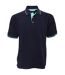 Polo À Manches Courtes  St. Mellion Pour Homme Bleu Marine Bleu Clair Kustom Kit-2