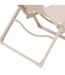 Lot de 2 chaises hautes de jardin en aluminium TERZANO - Beige et argile-5