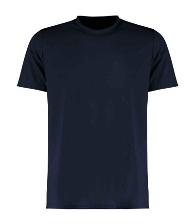 Mens cooltex plus moisture wicking regular t-shirt navy Kustom Kit