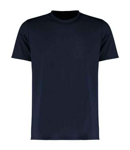 Mens cooltex plus moisture wicking regular t-shirt navy Kustom Kit