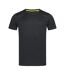 Stedman Mens Set In Mesh T-Shirt (Black Opal) - UTAB342