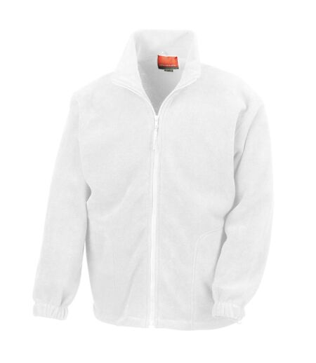 Result Mens Full Zip Active Fleece Anti Pilling Jacket (White) - UTBC922